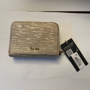 NWT The Sak Iris Medium Leather Wallet rose shimmer